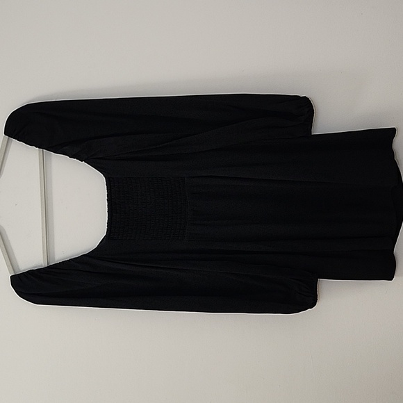 Aritzia Wilfred Novella Mini Slit Dress Elegant Black Women's Dress Sz 8 - Picture 11 of 16